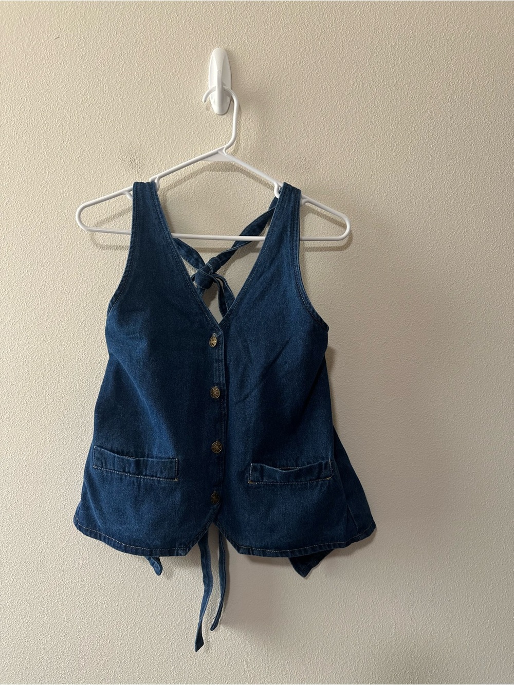 NWT lioness hills halter denim top size small US4 - Picture 6 of 7